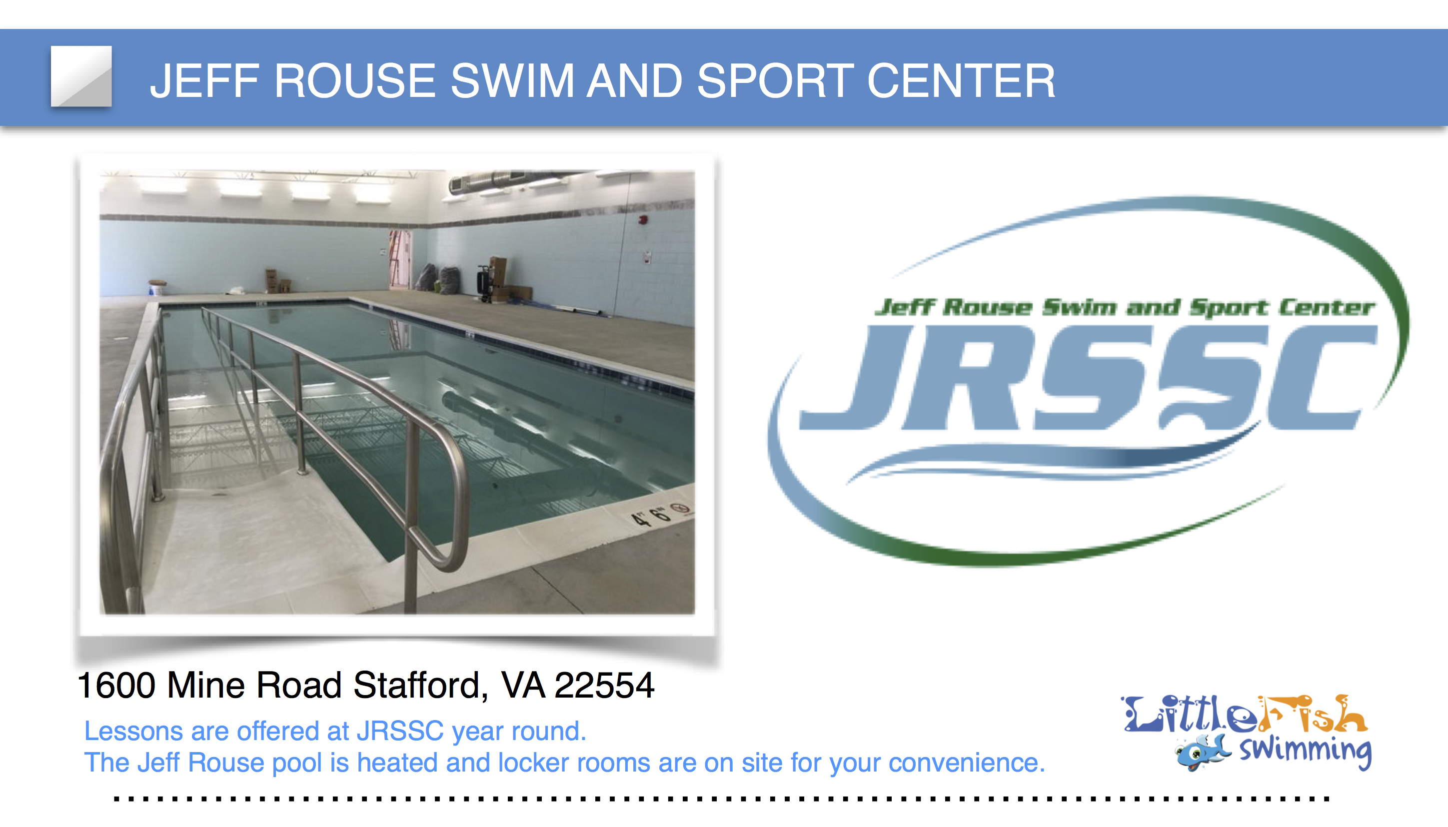 pool at Jeff Rouse swim and sports center