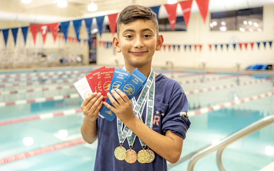 4th Grader Sets Multiple Swim Records in Fredericksburg, VA